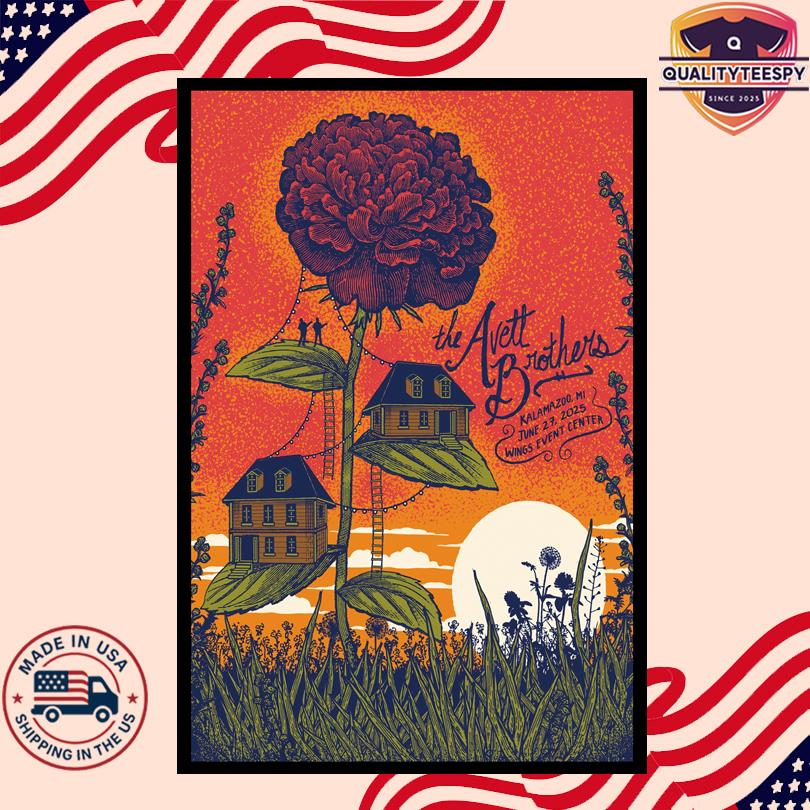 The Avett Brothers Concert Poster – June 27 2025 – Kettering OH – Wings Event Center