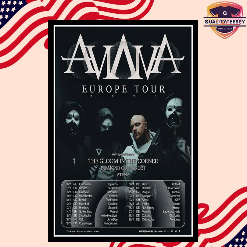 Aviana European Tour 2025 Poster